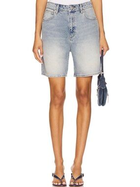 Abrand Carrie Short in Tint Light Blue